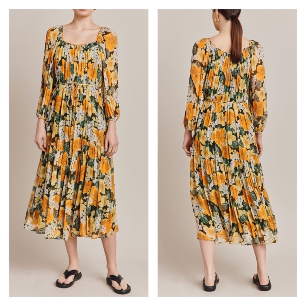 Ghost London Pandora hydrangea print dress